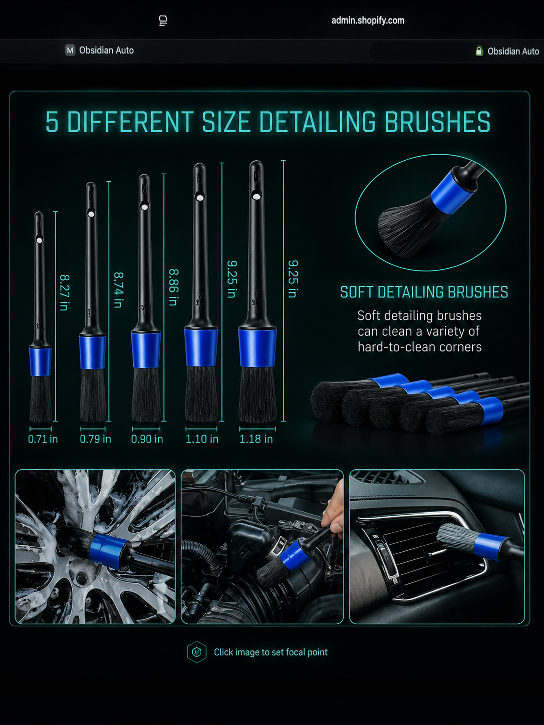 Obsidian Auto Premium 26Pcs Car Detailing Set