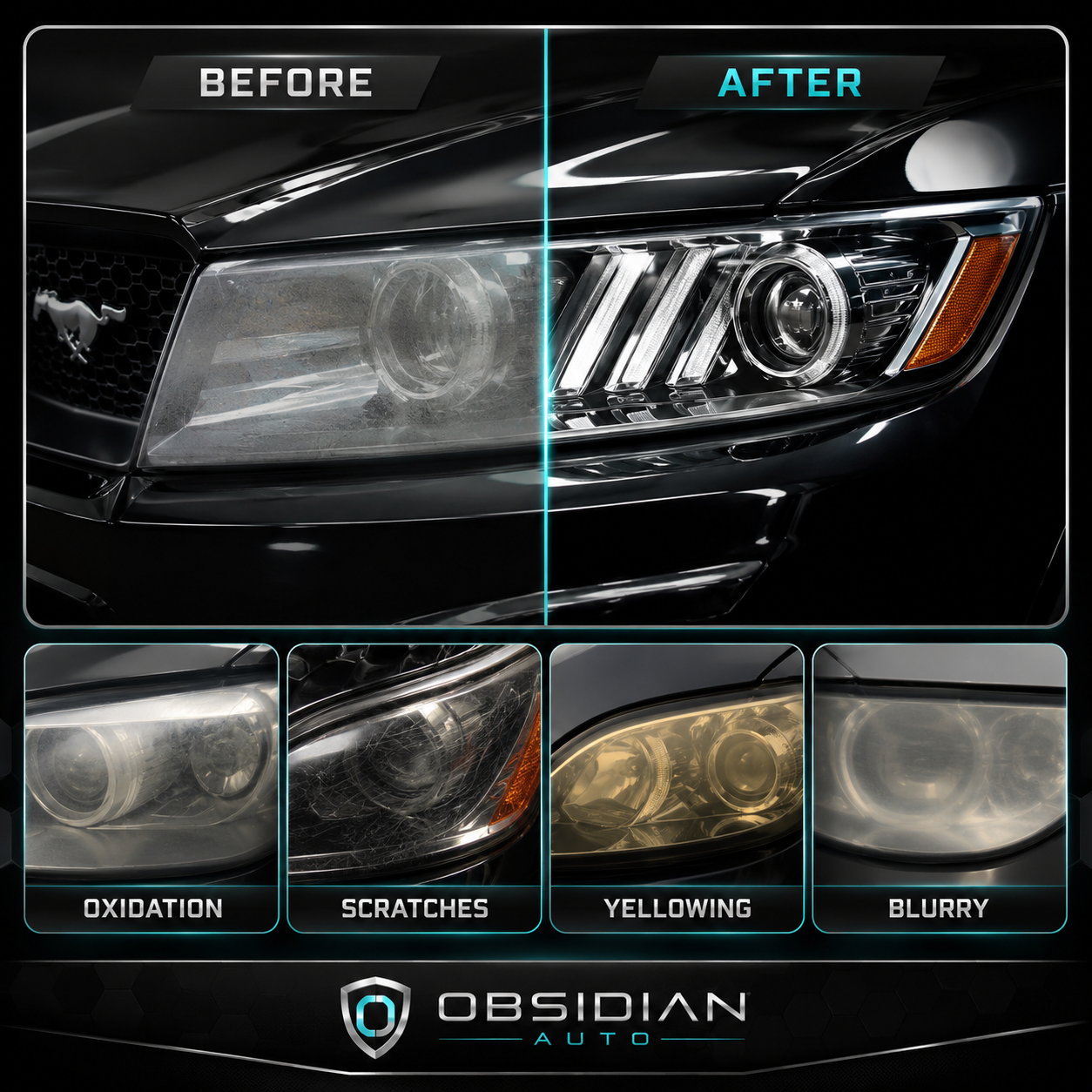 Obsidian Auto Headlight Restore Coating