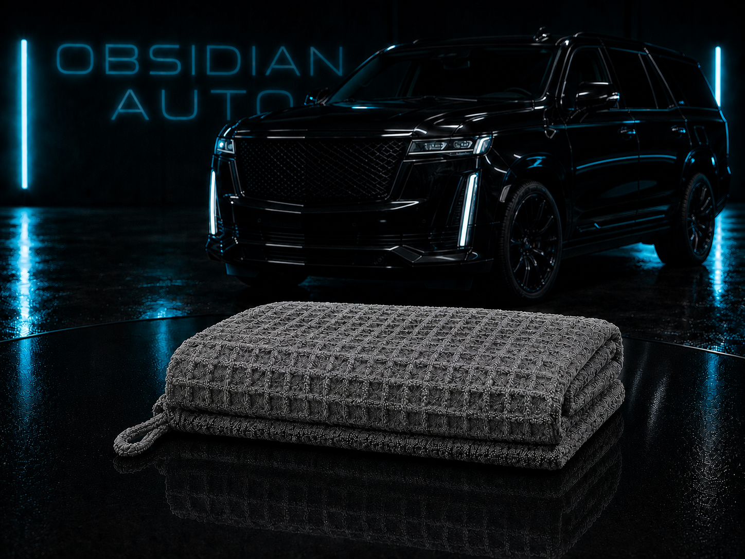 Obsidian Auto Premium Microfiber Detailing Towel
