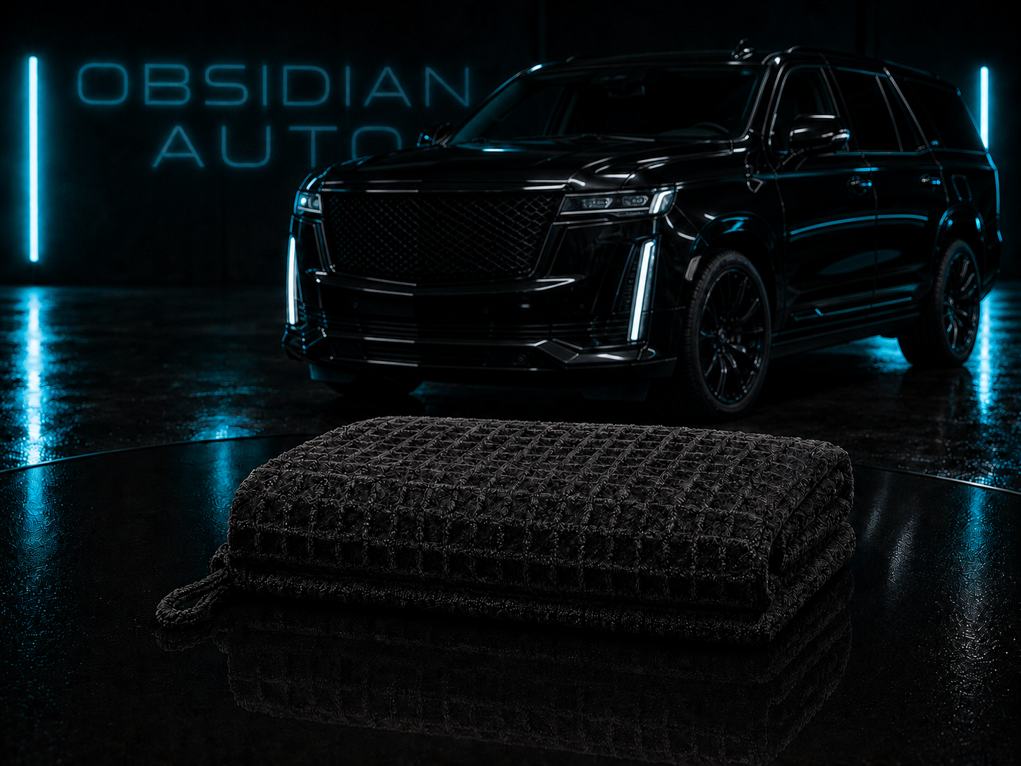 Obsidian Auto Premium Microfiber Detailing Towel