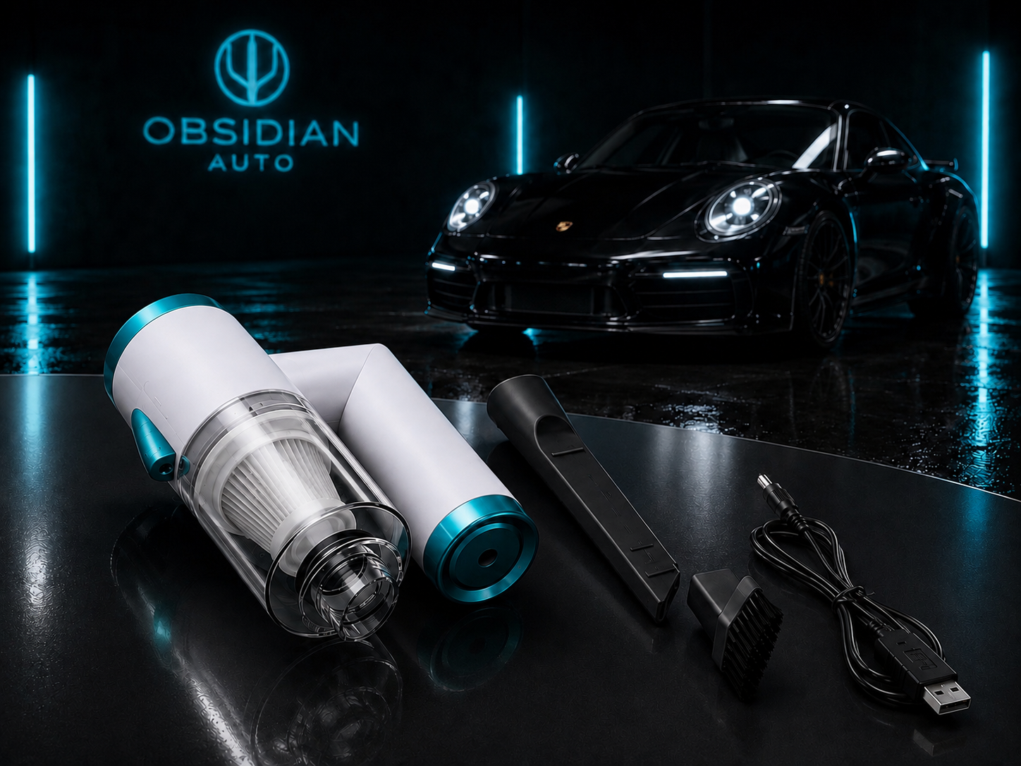 Obsidian Auto Portable Cordless Vacuum Cleaner