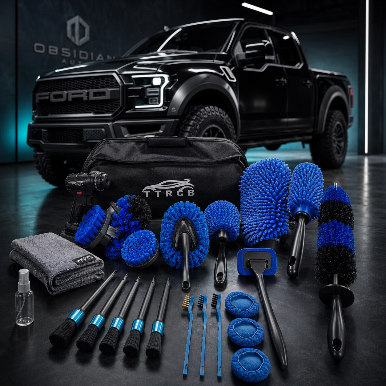 Obsidian Auto Premium 26Pcs Car Detailing Set